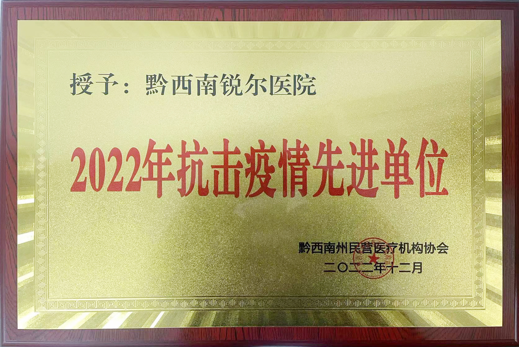2022年抗击疫情先进单位